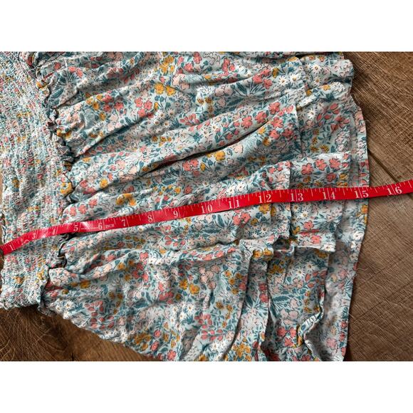 Max Studio Floral Paisley Cropped Tank Top Strappy Blouse Size Medium - Picture 3 of 11